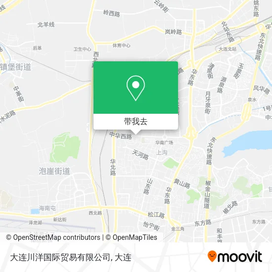 大连川洋国际贸易有限公司地图