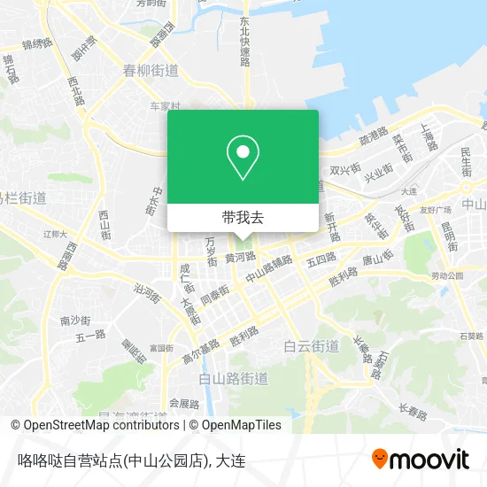 咯咯哒自营站点(中山公园店)地图