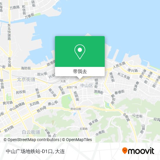 中山广场地铁站-D1口地图