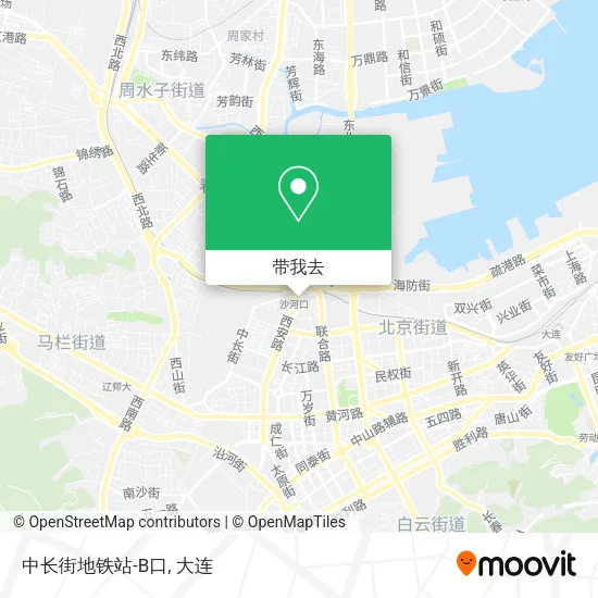 中长街地铁站-B口地图