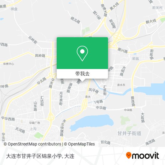 大连市甘井子区锦泉小学地图