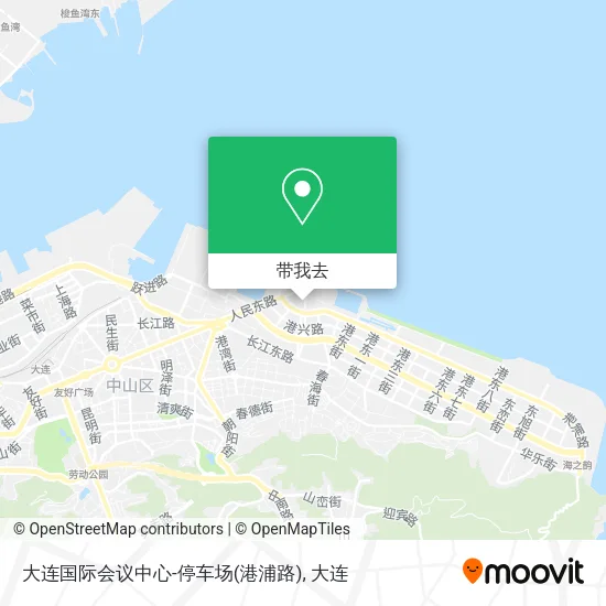 大连国际会议中心-停车场(港浦路)地图