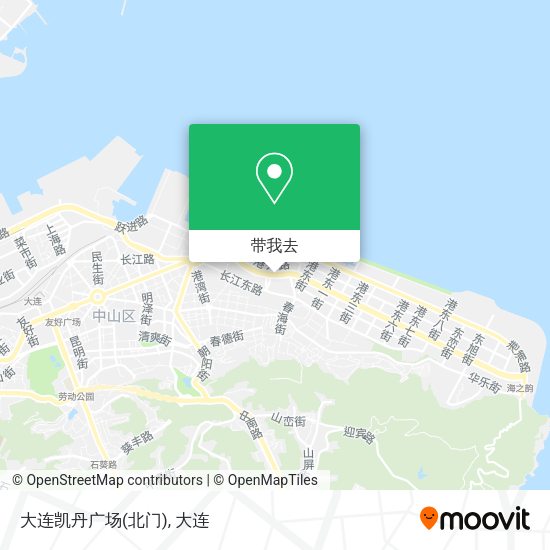 大连凯丹广场(北门)地图