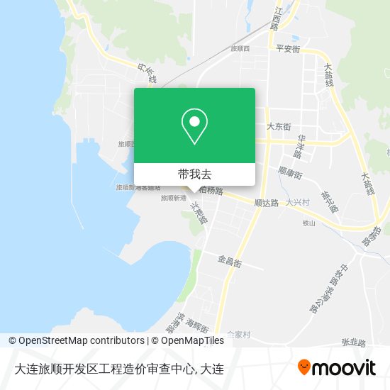 大连旅顺开发区工程造价审查中心地图