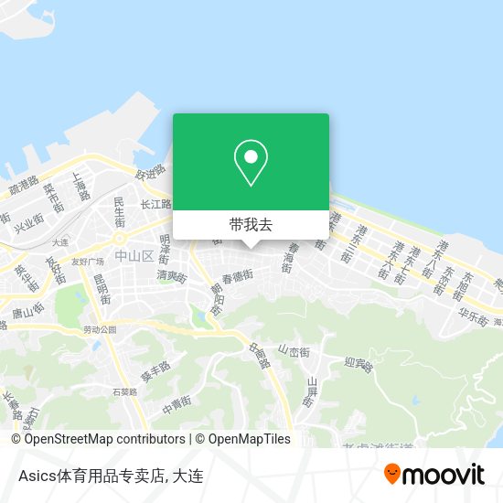 Asics体育用品专卖店地图