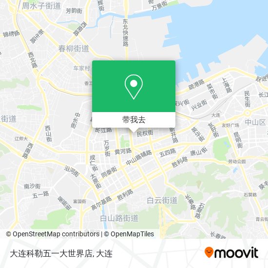 大连科勒五一大世界店地图