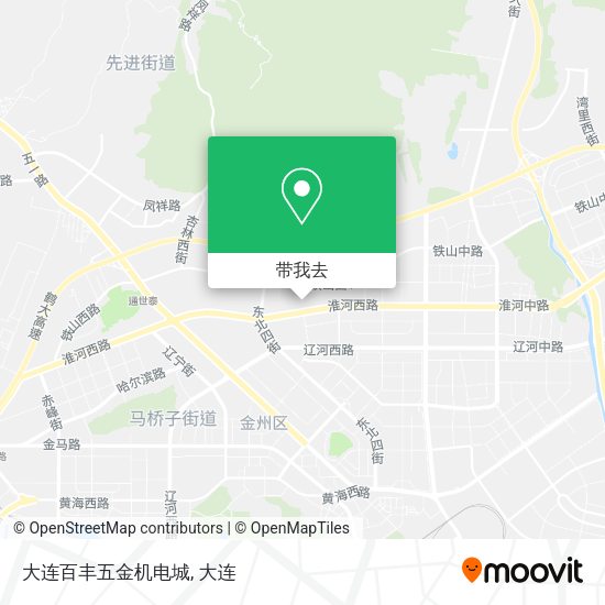 大连百丰五金机电城地图
