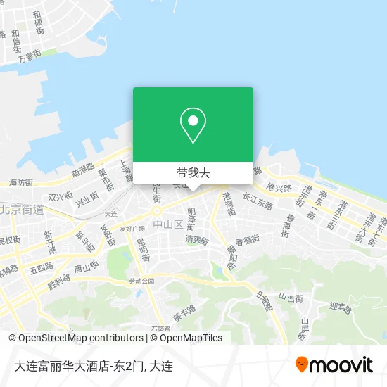 大连富丽华大酒店-东2门地图