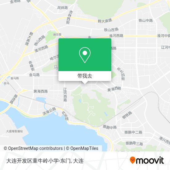 大连开发区童牛岭小学-东门地图