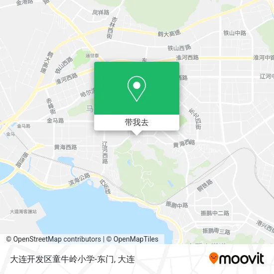大连开发区童牛岭小学-东门地图
