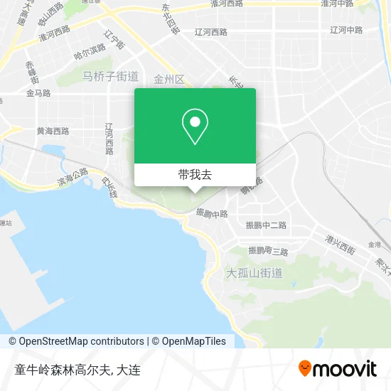 童牛岭森林高尔夫地图