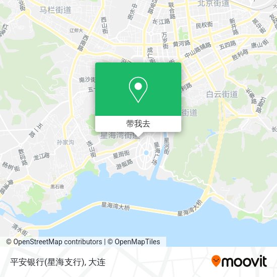 平安银行(星海支行)地图
