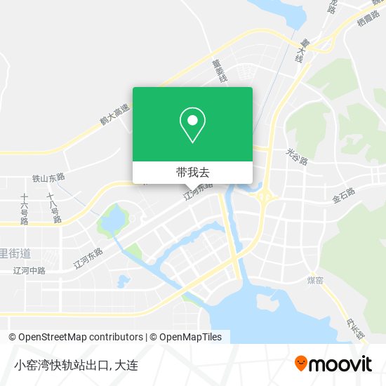 小窑湾快轨站出口地图
