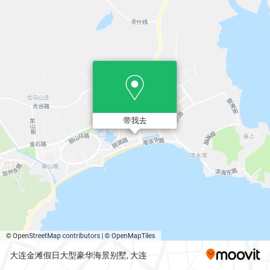 大连金滩假日大型豪华海景别墅地图
