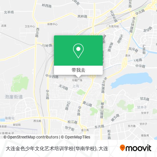 大连金色少年文化艺术培训学校(华南学校)地图