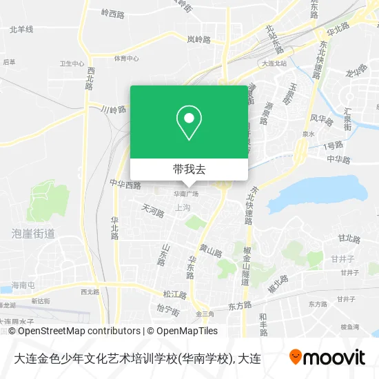 大连金色少年文化艺术培训学校(华南学校)地图