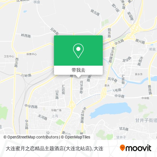 大连蜜月之恋精品主题酒店(大连北站店)地图
