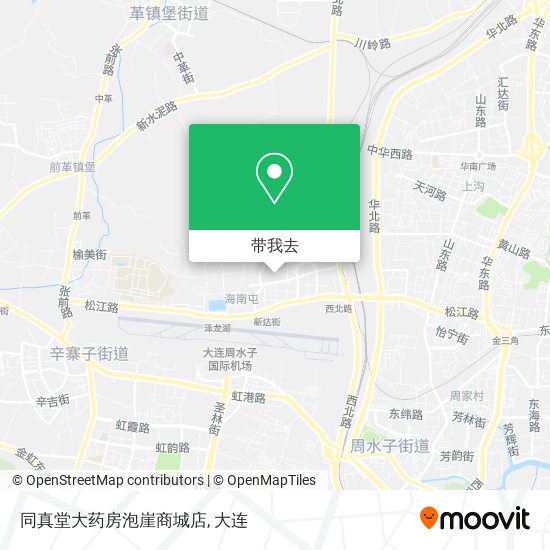 同真堂大药房泡崖商城店地图