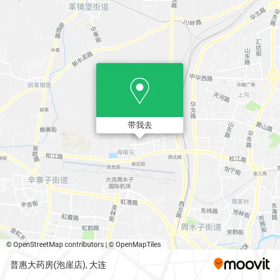 普惠大药房(泡崖店)地图