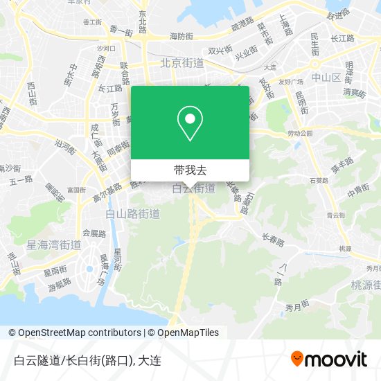 白云隧道/长白街(路口)地图