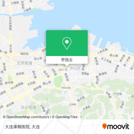 大连康顺医院地图