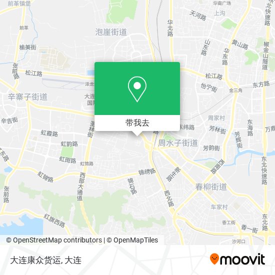 大连康众货运地图
