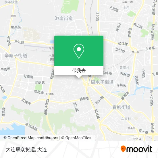 大连康众货运地图
