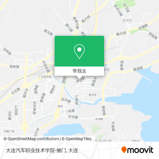 大连汽车职业技术学院-侧门地图