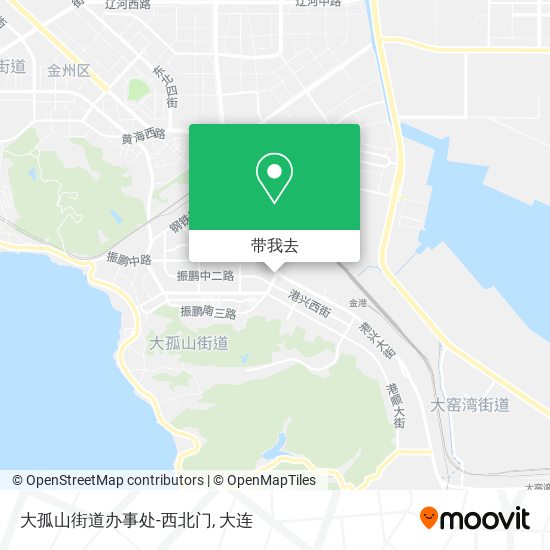 大孤山街道办事处-西北门地图