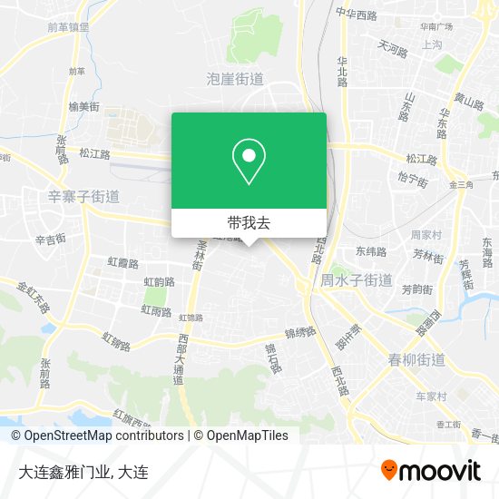 大连鑫雅门业地图