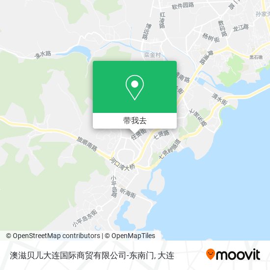 澳滋贝儿大连国际商贸有限公司-东南门地图