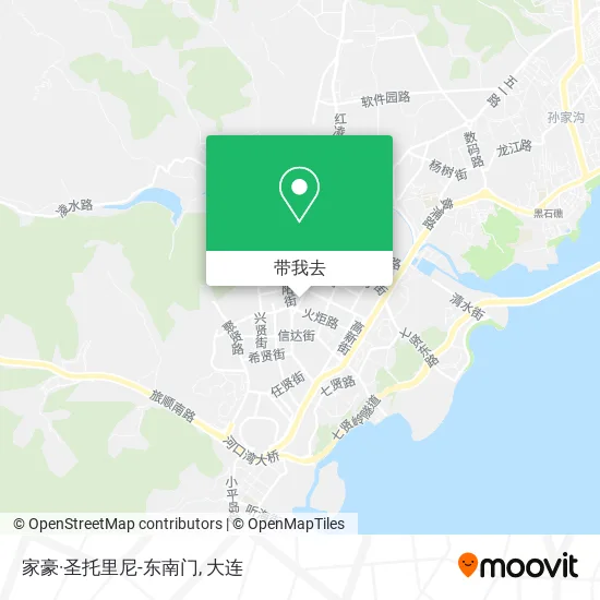 家豪·圣托里尼-东南门地图