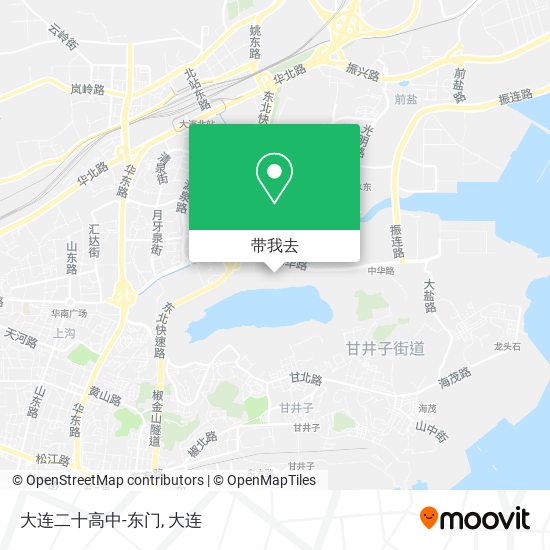 大连二十高中-东门地图