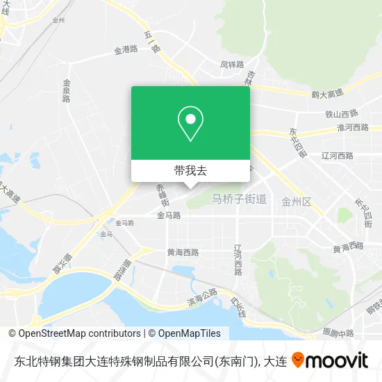 东北特钢集团大连特殊钢制品有限公司(东南门)地图