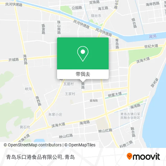 青岛乐口港食品有限公司地图