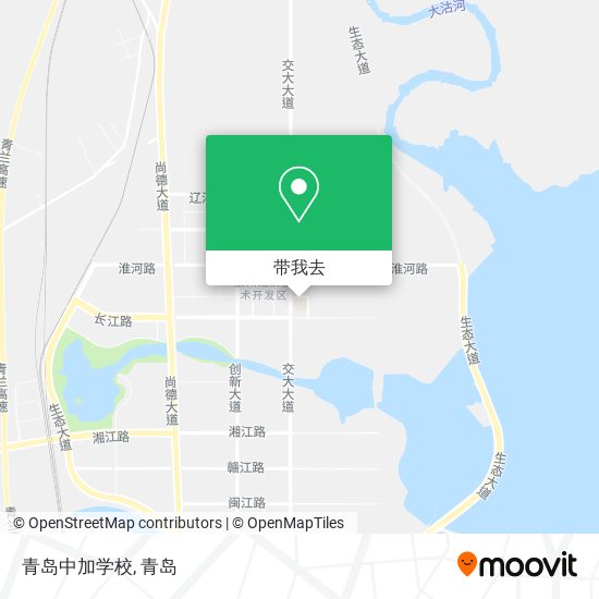 青岛中加学校地图