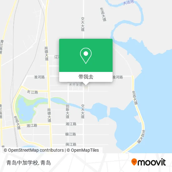 青岛中加学校地图