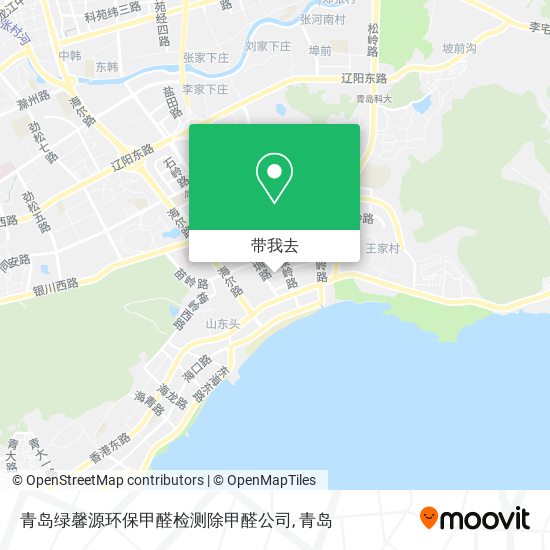 青岛绿馨源环保甲醛检测除甲醛公司地图