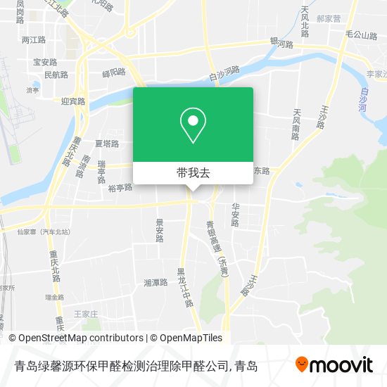 青岛绿馨源环保甲醛检测治理除甲醛公司地图