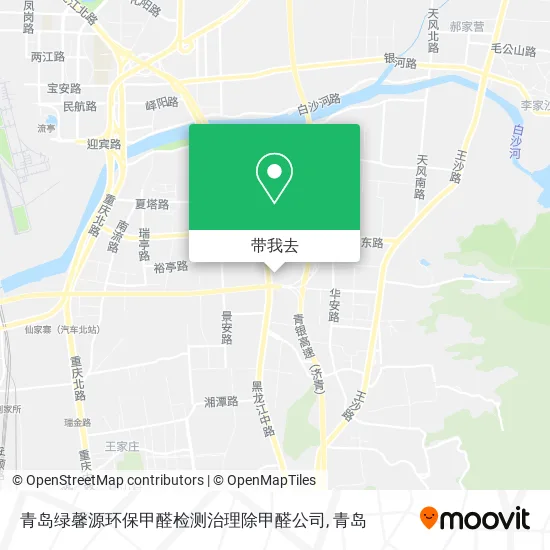 青岛绿馨源环保甲醛检测治理除甲醛公司地图
