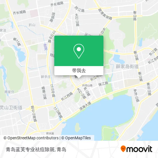 青岛蓝芙专业祛痘除斑地图