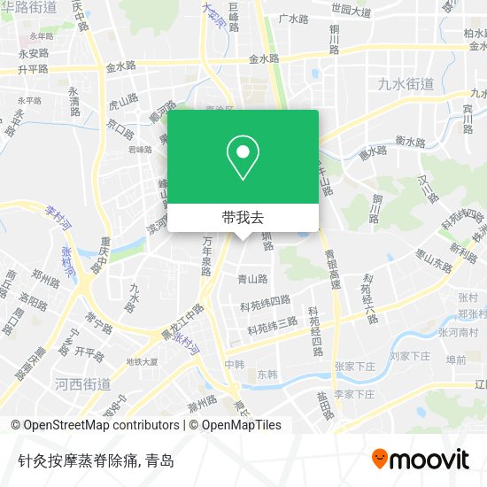 针灸按摩蒸脊除痛地图