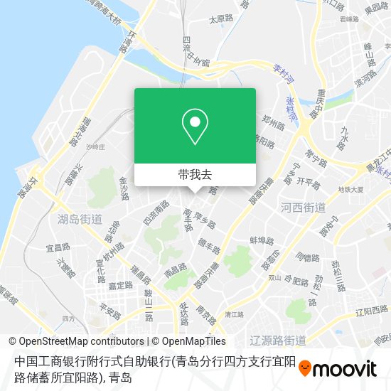 中国工商银行附行式自助银行(青岛分行四方支行宜阳路储蓄所宜阳路)地图