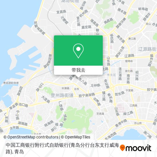 中国工商银行附行式自助银行(青岛分行台东支行威海路)地图