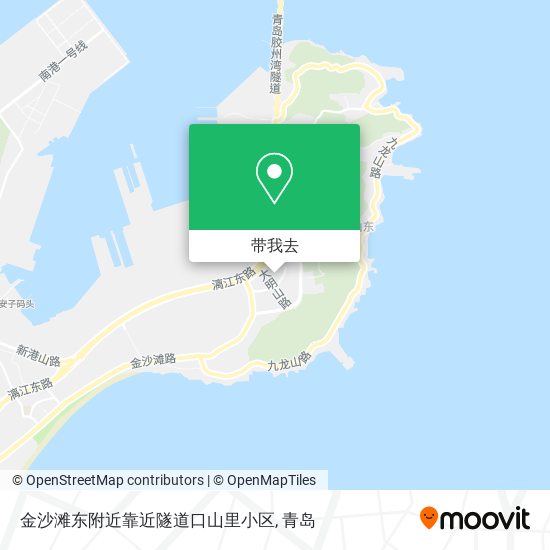 金沙滩东附近靠近隧道口山里小区地图