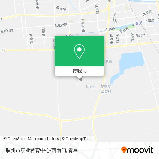 胶州市职业教育中心-西南门地图