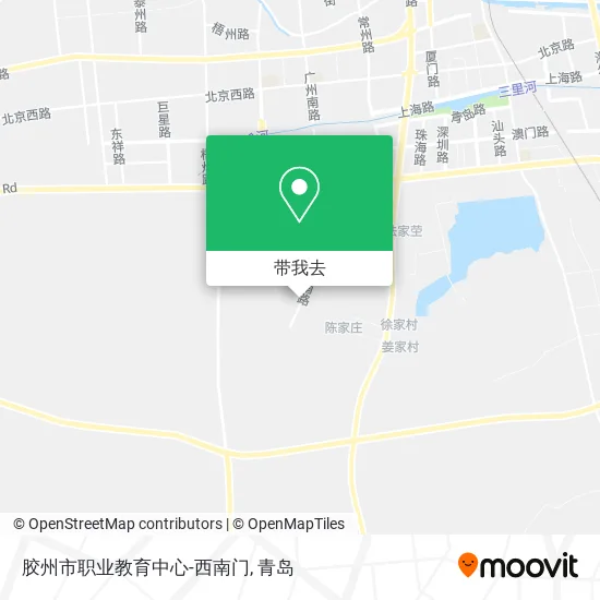 胶州市职业教育中心-西南门地图