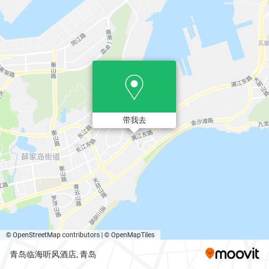 青岛临海听风酒店地图