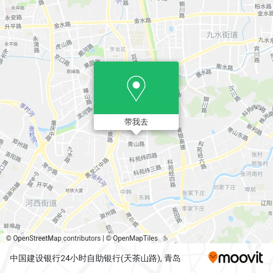 中国建设银行24小时自助银行(天茶山路)地图