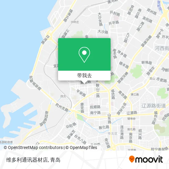 维多利通讯器材店地图